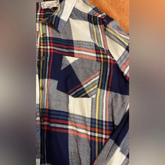 Pink Rose Large Flannel - Picture 3 of 5